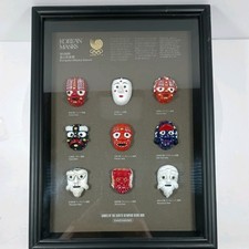 1988 Seoul Olympics Korean Masks Bongsan Mask Dance Daewang Framed Vintage picture