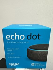 Brand New Sealed Amazon Echo Dot (3rd Generation) Smart Speaker - Charcoal picture