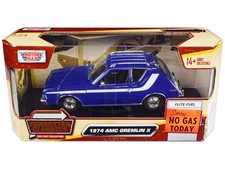 1974 AMC Gremlin X Blue with White Stripes and Roof Rack 