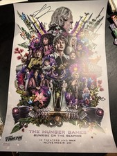 NYCC 2026 Hunger Games Sunrise On The Reaping Signed Poster Cast 5x picture