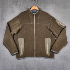 Vintage Arc'teryx Covert Cardigan Fleece Jacket Mens Large Brown Full Zip Canada picture