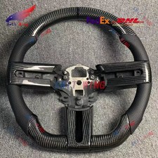 Custom Real Carbon Fiber Steering Wheel W/Carbon Trim for Ford Mustang 2005-2009 picture