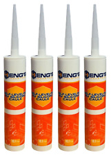 4 Pack Hengs 9550 Self Leveling RV Silicon White Rubber Roof Caulk Sealant picture