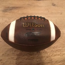 Brand New Wilson GST Fully Prepped Leather Game Football NFHS/NCAA Made In USA. picture