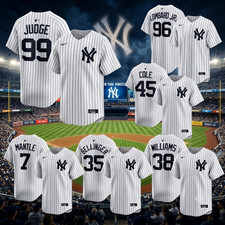 BIG SALE Men's New York Yankees  White Home Player Jersey For Fan Gift All Size picture