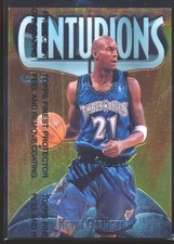 1998-99 Topps FINEST Centurions KEVIN GARNETT REFRACTOR /75- W/COATING picture