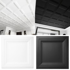 Art3d 12-Pack Square PVC Drop Ceiling Tile 2ft x 2ft, 24x24, 48 sqft picture