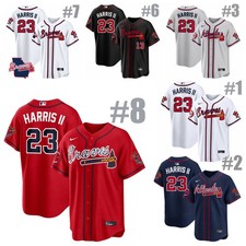 [Hot Sale] Michael Harris II #23 Atlanta Braves Jersey Baseball Fan Shirt S-5XL picture