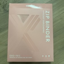 Vault X Just Pink 4-Pocket Exo-Tec Zip Binder - 160 Cards - BRAND NEW - IN BOX picture