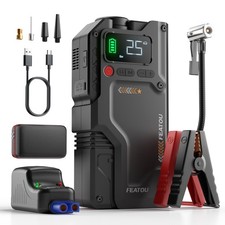 Featou 8000A Car Jump Starter With Air Compressor Pack Booster 12V Power Bank US picture