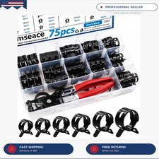 75Pcs Spring Band Hose Clamp 19 21 23 24 25 26 27 28 30 32 34 36 38mm Constant T picture