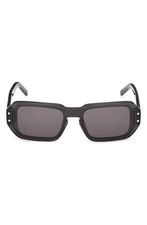 New MCM Women's Sunglasses Geometric Grey Palladium Shiny Smoke picture