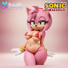 Amy Rose from Sonic Bikini Resin Part Kit Gray Unpainted picture