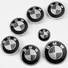 7PCS 82mm/74mm/45mm/68mm For BMW Front Rear Wheel Emblem Centre Caps Badges picture