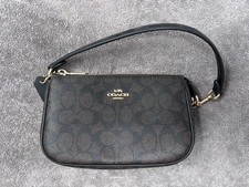 Coach Nolita 19 Signature Canvas Wristlet Shoulder Bag Gold/Walnut/Black CW426 picture