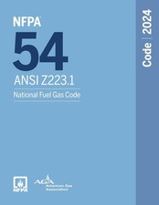 NFPA 54/ANSI Z223.1, National Fuel Gas Code, 2024 Edition Paperback USA STOCK picture