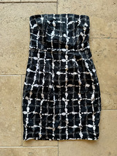 Express Design Studio Y2K NWT strapless dress black and white size 2 picture