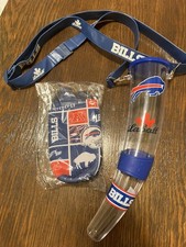 Buffalo Bills beer horn + beer coozy  (new) picture