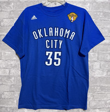 NWOT Adidas OKC Thunder NBA Kevin Durant #35 Tee Shirt Size Medium picture