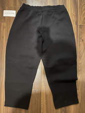 Athleta Form Knit Barrel Pants Women’s L Black Pull-On Elastic Waist picture