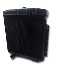 1954 1955 1956 Ford Black Aluminum Radiator Full Size Lifetime Warranty picture