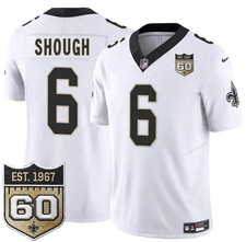 Saints #6 Tyler Shough 2026 F.U.S.E 60th Anniversary Patch Jersey All Stitched picture