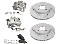 For 2012-2019 Nissan Versa Brake Pad Rotor and Caliper Set Front 26142PBFWDW picture