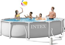 Pool 12 x 30 Prism Frame Above Ground Swimming Set Filter Pump INTEX 26711EP picture