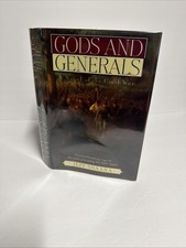 Jeff Shaara SIGNED Gods and Generals 1996 First Edition HCDJ Civil War Nice picture