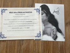 Amy Winehouse autographed 8x10 photo, signed, authentic, COA picture