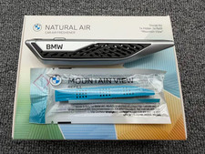 BMW Natural Car Air Freshener Silver Holder Mountain View Starter Kit picture