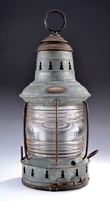 Maritime Ship Salvage Original MASTHEAD George B. Carpenter Kerosene Lamp picture