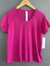 NWT Lululemon Swiftly Tech Short Sleeve 2.0 Race Pink Flare Size 12 picture