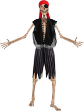 Cozypower 4 Pcs 12 Ft Skeleton Outfits Accessories Giant Pirate Costume Set Hall picture