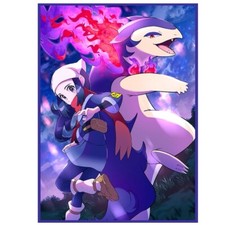 Trading Card Pokemon Akari CCG Card Sleeves 66X91mm Iridescent Standard Size picture
