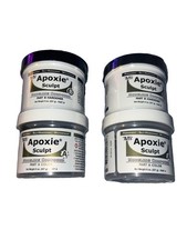 2 X Aves Apoxie Sculpt 2 Part Modeling Compound (A&B)  1 Lb. BLACK picture
