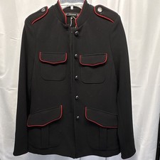 Zara Trafaluc Outerwear Jacket Black/Red Size Small Women's picture