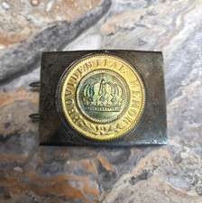 Rare WW1 Imperial German Saxony M1895 Belt Buckle Providentiae Memor Saxon Crown picture