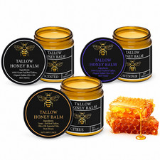 NEW Terra Lotus ORGANIC Beef Tallow Balm Raw Honey Citrus Moisturizing Cream picture