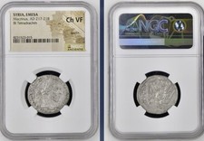 Beautiful Emperor Macrinus Tetradrachm 217AD-218AD Roman Coin NGC Graded Scarce picture