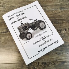Massey Harris Pony Tractor Parts Catalog Repair List Manual Motor Accessories picture
