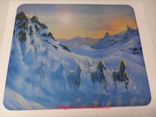 Spirit of the Equine Snow Horse Horses Mythical Fantasy Computer Mouse Pad picture