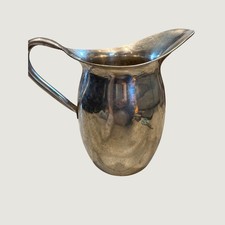 Vintage Vollrath Stainless Steel Pitcher Heavy Duty Military Style Water Jug 9in picture