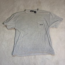 Vintage Eddie Bauer EBTEK Terry Cloth Pocket T Shirt Mens XL Tall Gray Towel Tee picture