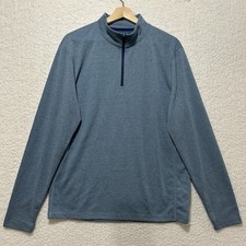 J Crew Performance 1/4 Zip Pullover Mens Mock Collar Long Sleeve Size Medium NWT picture