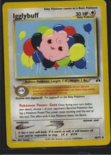 Pokémon TCG Neo Discovery Igglybuff 40/75 DAMAGED picture