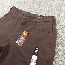 NEW 5.11 Tactical Pants Mens 32X32 Brown Defender Flex Slim Work Outdoor Stretch picture