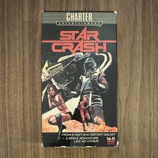 Star Crash VHS 1986 Charter 90004 Caroline Munro David Hasselhoff Cult Sci-Fi picture