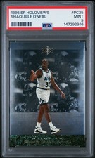 RARE🔥 PSA 9 1995 Shaquille O'Neal Shaq PC25 Upper Deck SP Holoviews Holo POP/75 picture