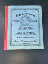 THE INTERNATIONAL BOOK POSTAGE STAMP ALBUM BOOK JUNIOR EDITION STAMPS picture
